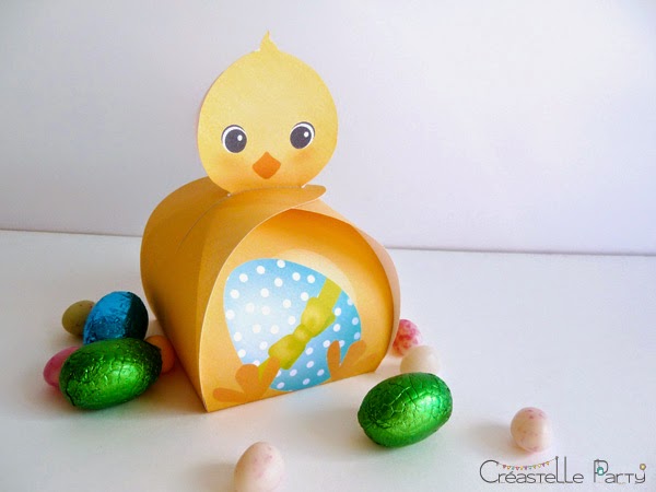 DIY boîte cadeau poussin pour Pâques / Easter chicks gift box
