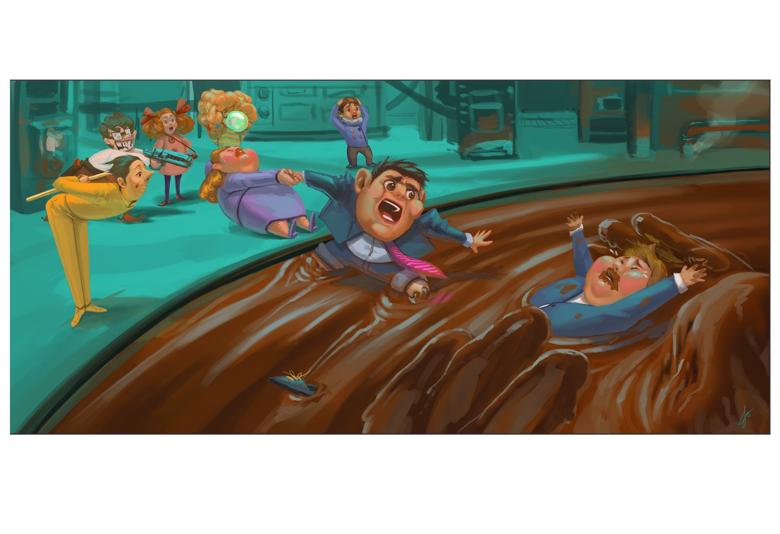 Глупый сюжет. Шоколадная река. Шоколадные реки картинки. Августус глуп. Ривер шоколад.