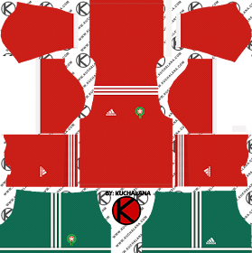 Morocco 2018 World Cup Kit -  Dream League Soccer Kits