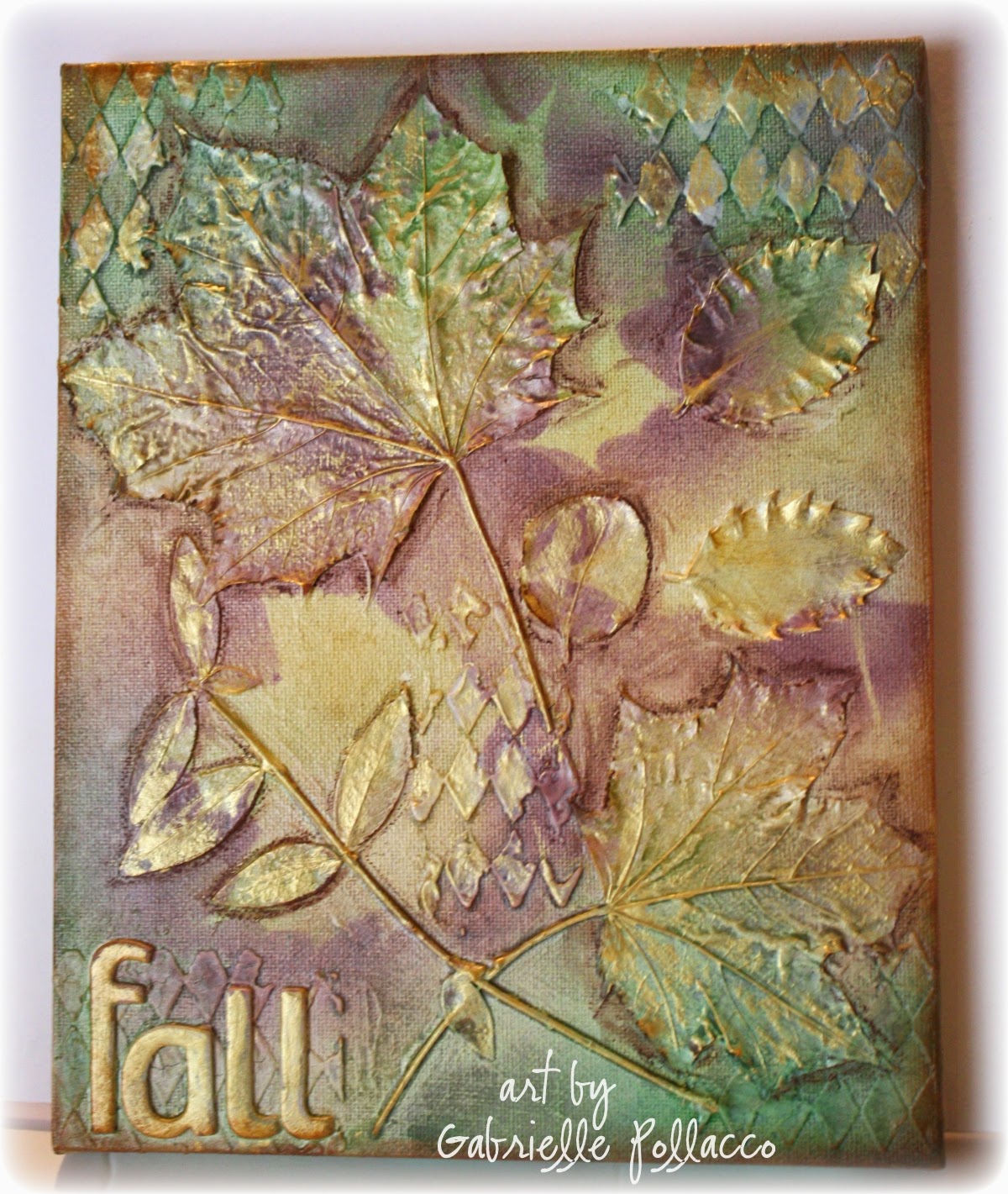 Autumn Canvas by Gabrielle Pollacco using Shimmerz Paints