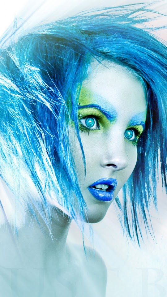   Blue Girl   Android Best Wallpaper