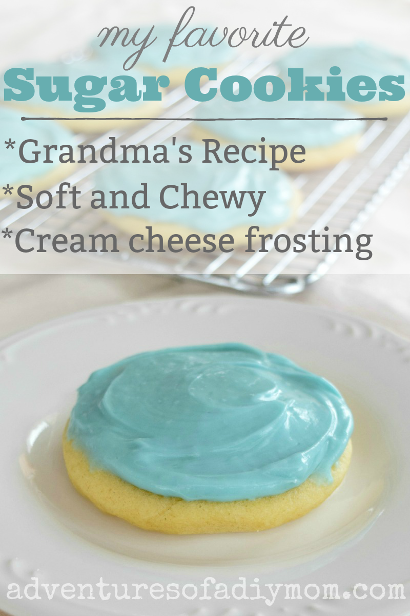 Soft and Chewy Sugar Cookies with Cream Cheese Frosting Adventures of