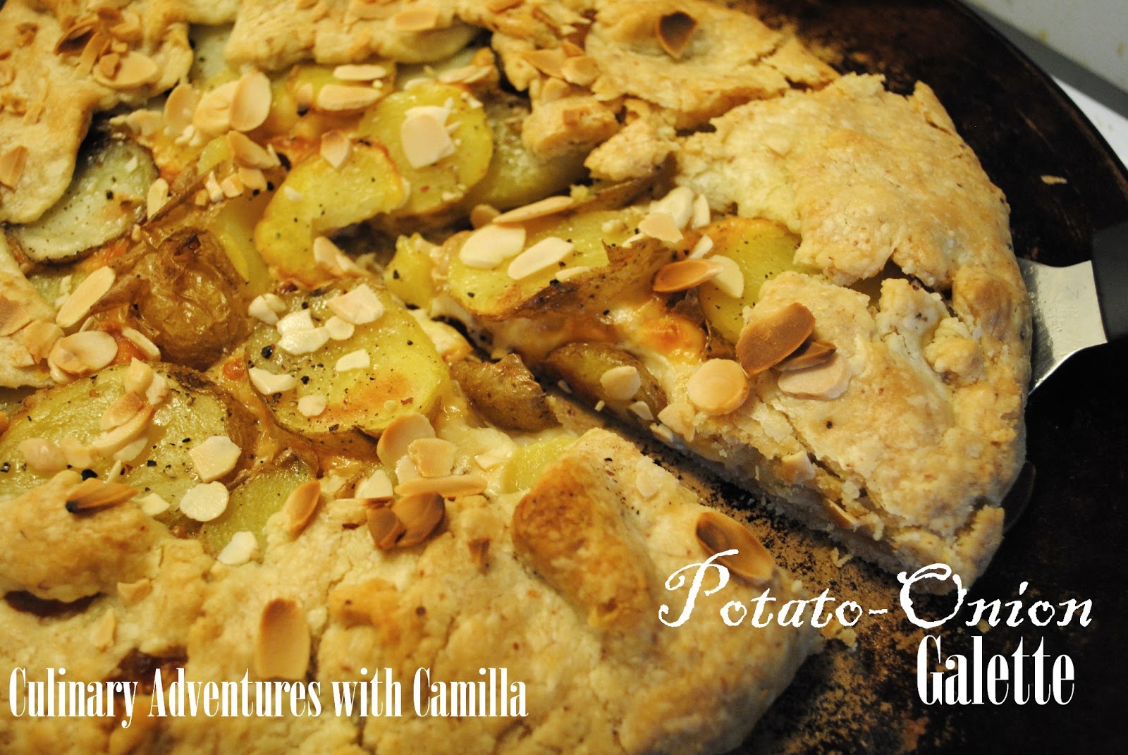 Caramelized Red OnionPotatoMozzarella Galettes