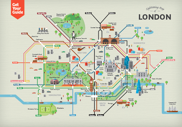 Get Your Guide e la Sightseeings Map di Londra