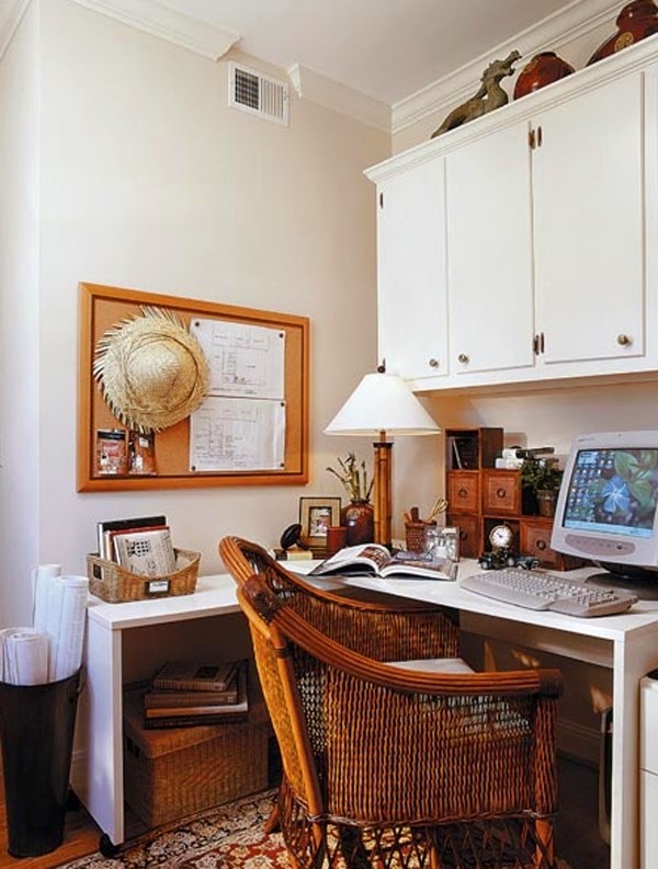 Ideas de pequeñas oficinas en casa - Colores en Casa