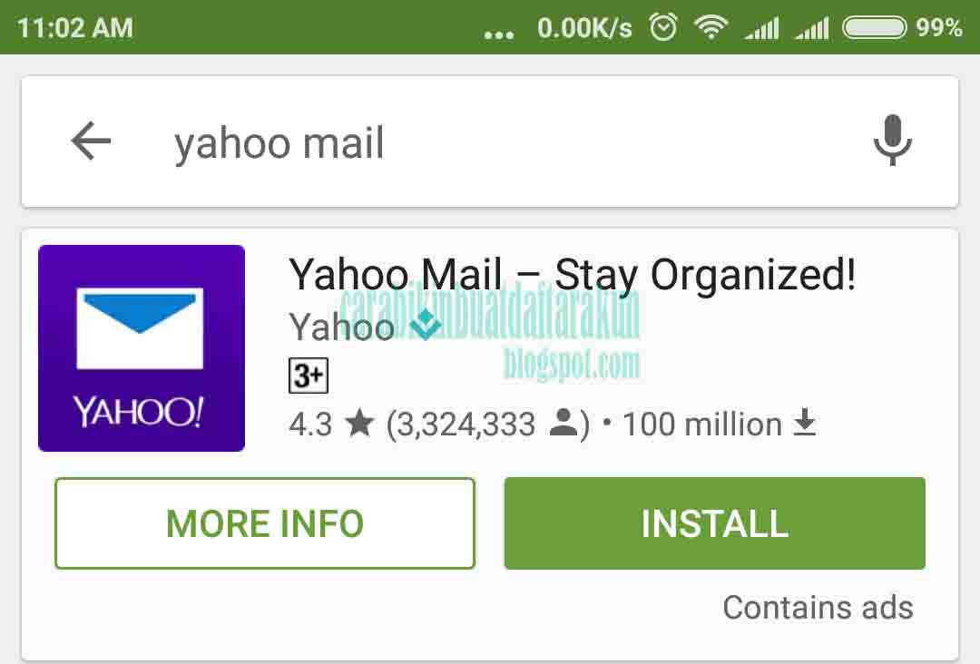 Bagaimana Cara Membuat Email Baru di Yahoo Lewat HP - Cara Bikin Buat