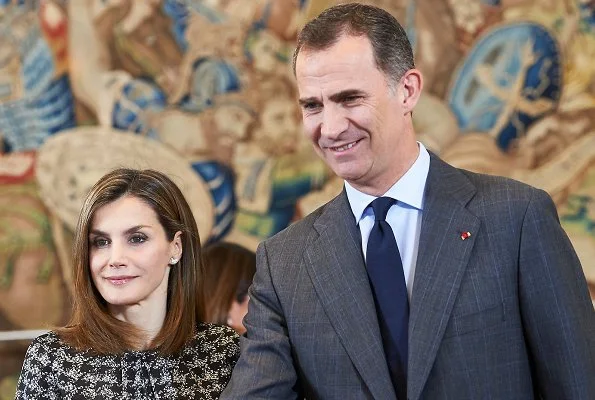 King Felipe and Queen Letizia attended an audience and  a minute's silence in memory of the victims in the French city of Nice, 