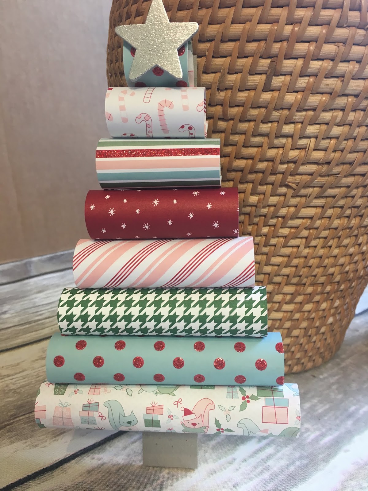 Make My Day Camp Rolled Paper Christmas Tree