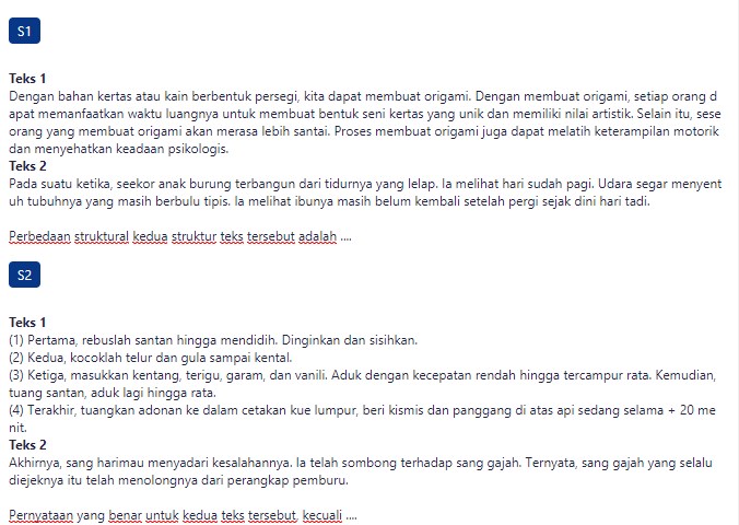 Contoh Soal Membandingkan Teks Prosedur Dengan Teks Cerita Moral Atau Fabel