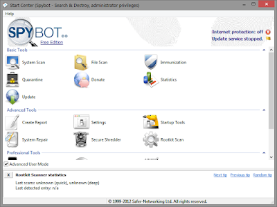 download Spybot search & Destroy Free Edition
