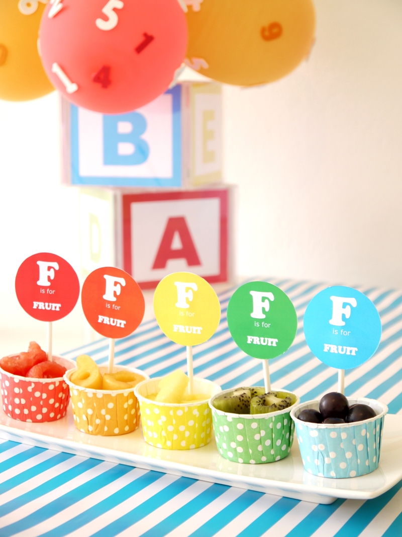 ABCs & 123s Birthday Party for PBS Parents with FREE Printables - BirdsParty.com