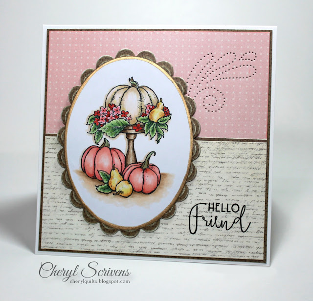 CherylQuilts, Designed by Cheryl Scrivens, The Card Concept #100 Challenge, October 2018