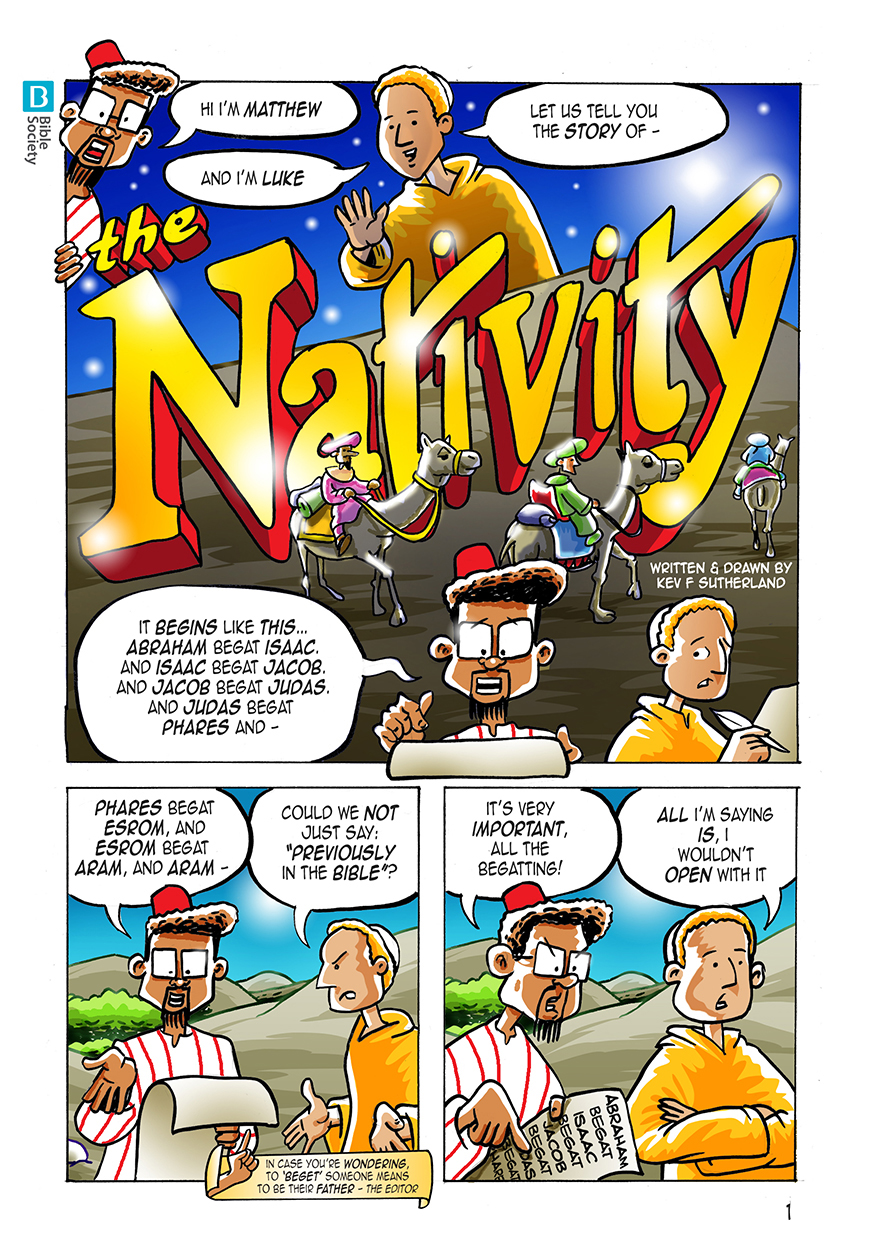 Kev F comic art The Nativity Comic by Kev F Sutherland