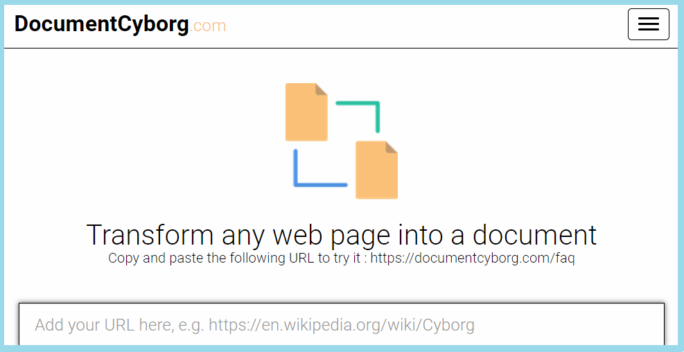 Document Cyborg 將網頁儲存 PDF、WORD、ODT 文書檔案