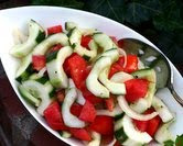 Old Liz's Old-Fashioned Cucumber & Tomato Salad (A Veggie Venture)