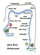 Map of Khek River Rafting