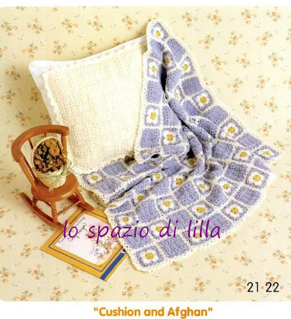 lo spazio di lilla: Copertine ai ferri e all'uncinetto per neonato