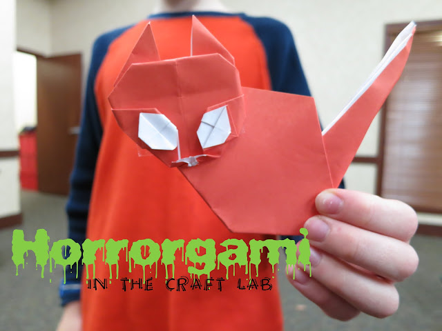 http://librarymakers.blogspot.com/2012/10/craft-lab-horrorgami.html