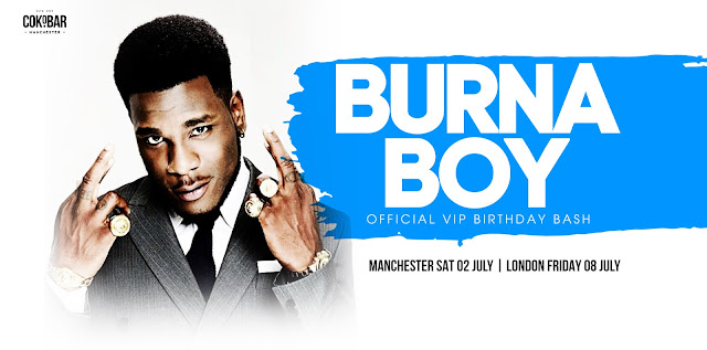 Burnaboy in London for his 2016 Birtday