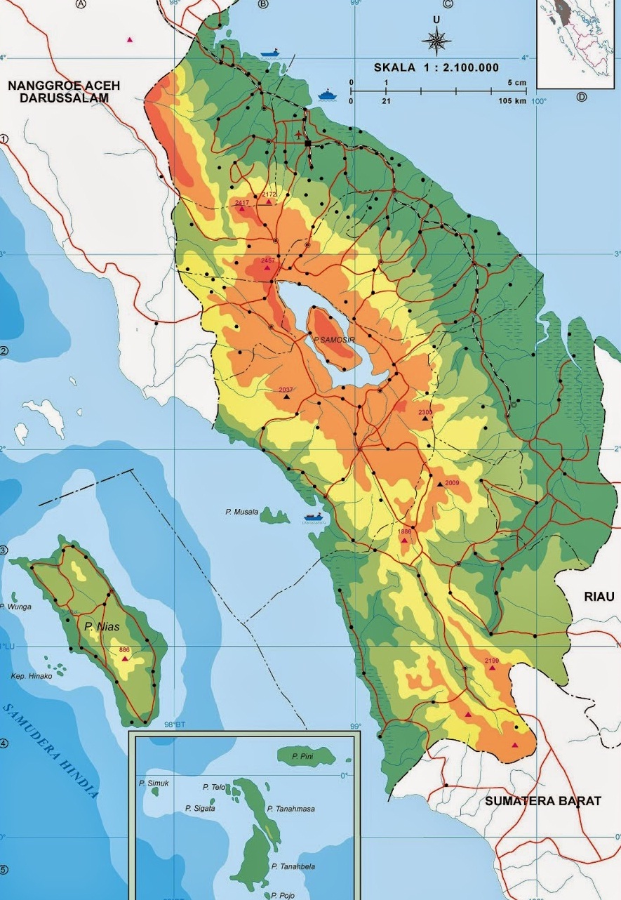 Peta Kabupaten Di Sumatera Utara
