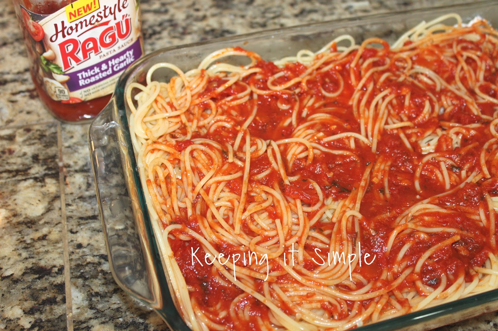 Keeping it Simple 3 Cheese Chicken Parmesan with Ragu Homestyle Sauce