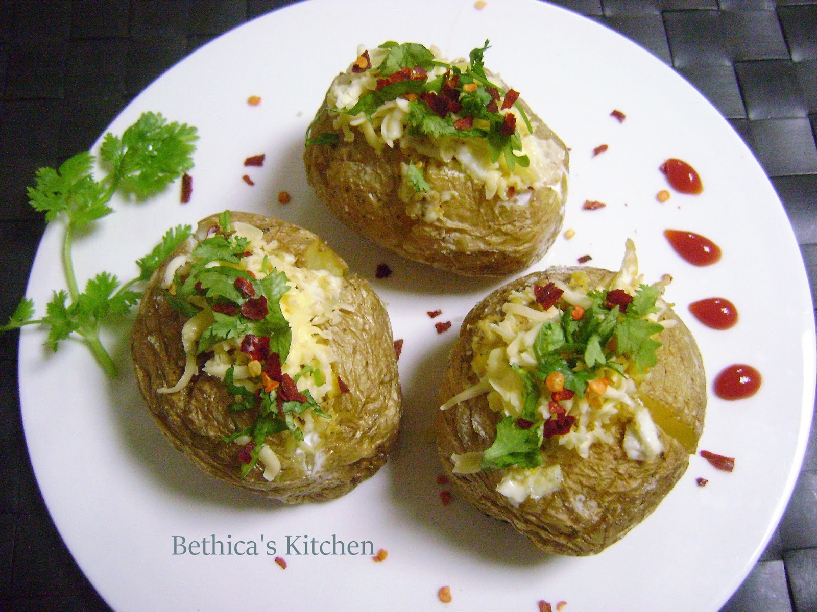 Bethica's Kitchen Flavours Stuffed Baked Jacket Potatoes