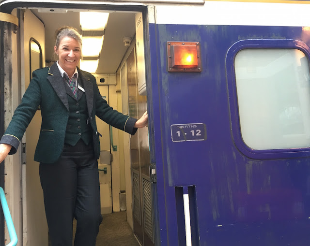 Caledonian Sleeper train - friendly staff