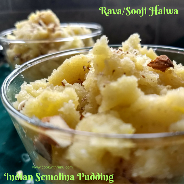 Rava | Sooji Halwa (Indian Semolina Pudding)