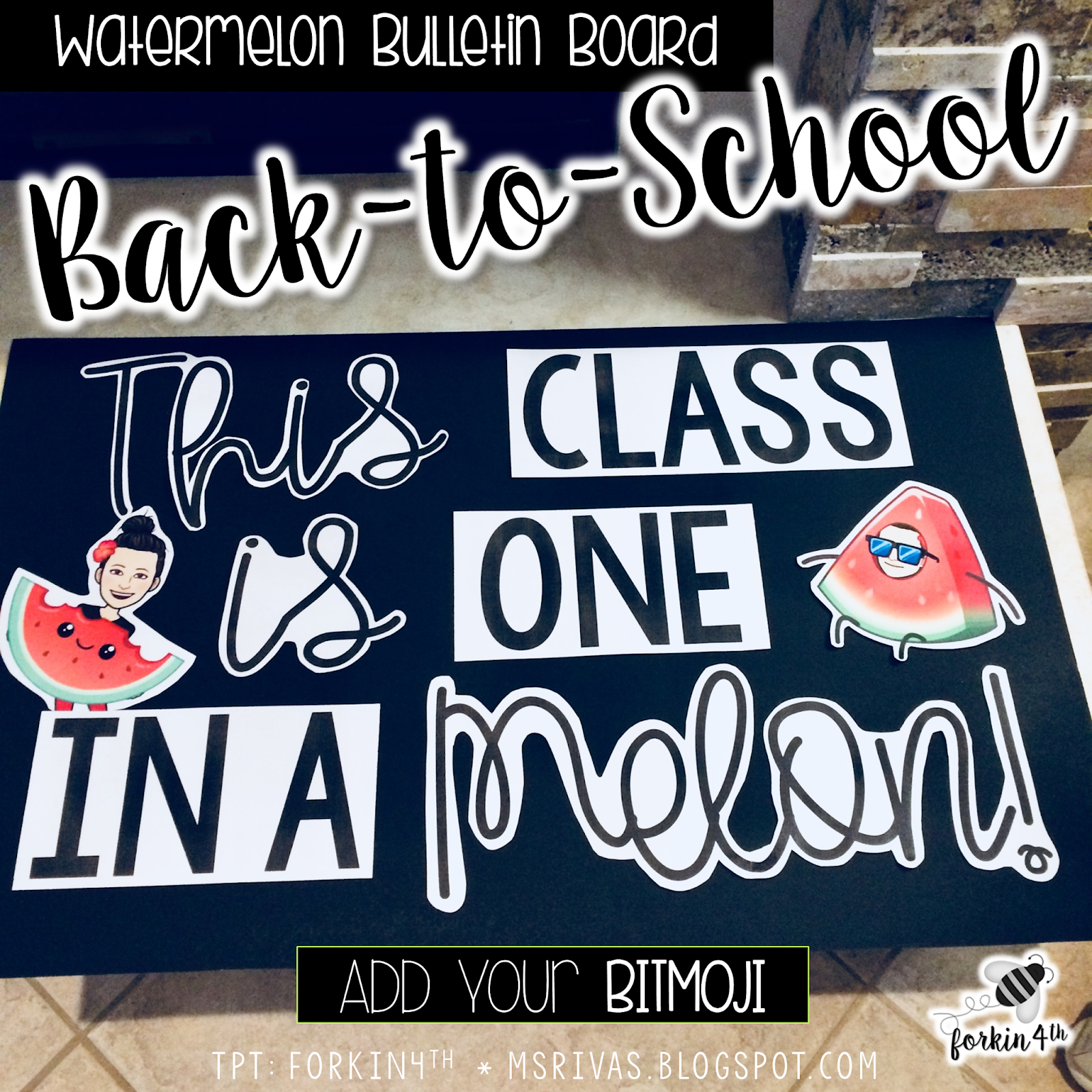 forkin4th This CLASS is ONE in a MELON! (1st Week of School Bulletin