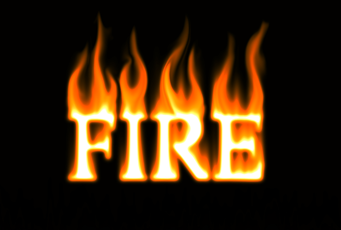 fire text clipart - photo #15