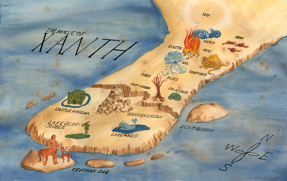 Illustrated Maps Assignment 1 Xanth Map