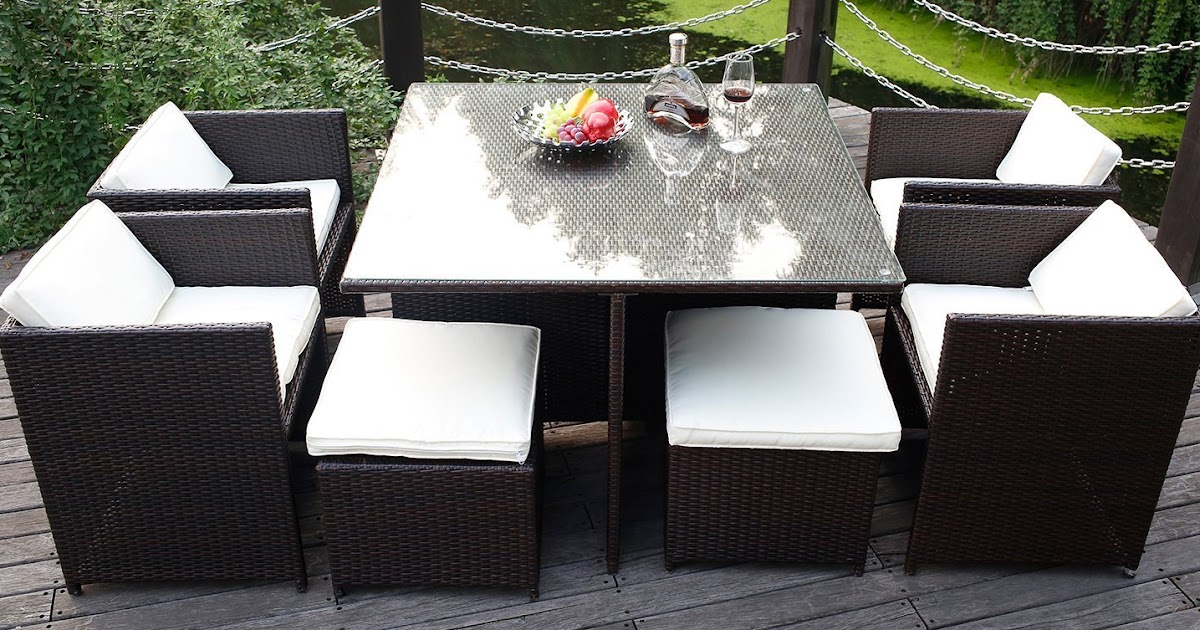 Modern Indoor/Outdoor All Weather PE Wicker Rattan Table Patio Set