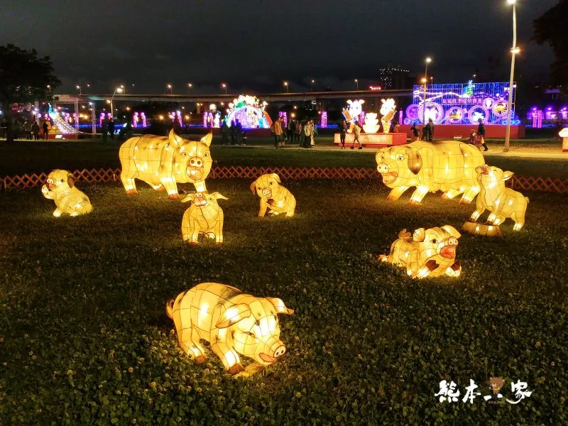 新北市祈福燈會豬福滿滿-元宵燈會活動|大台北都會公園|捷運三重站
