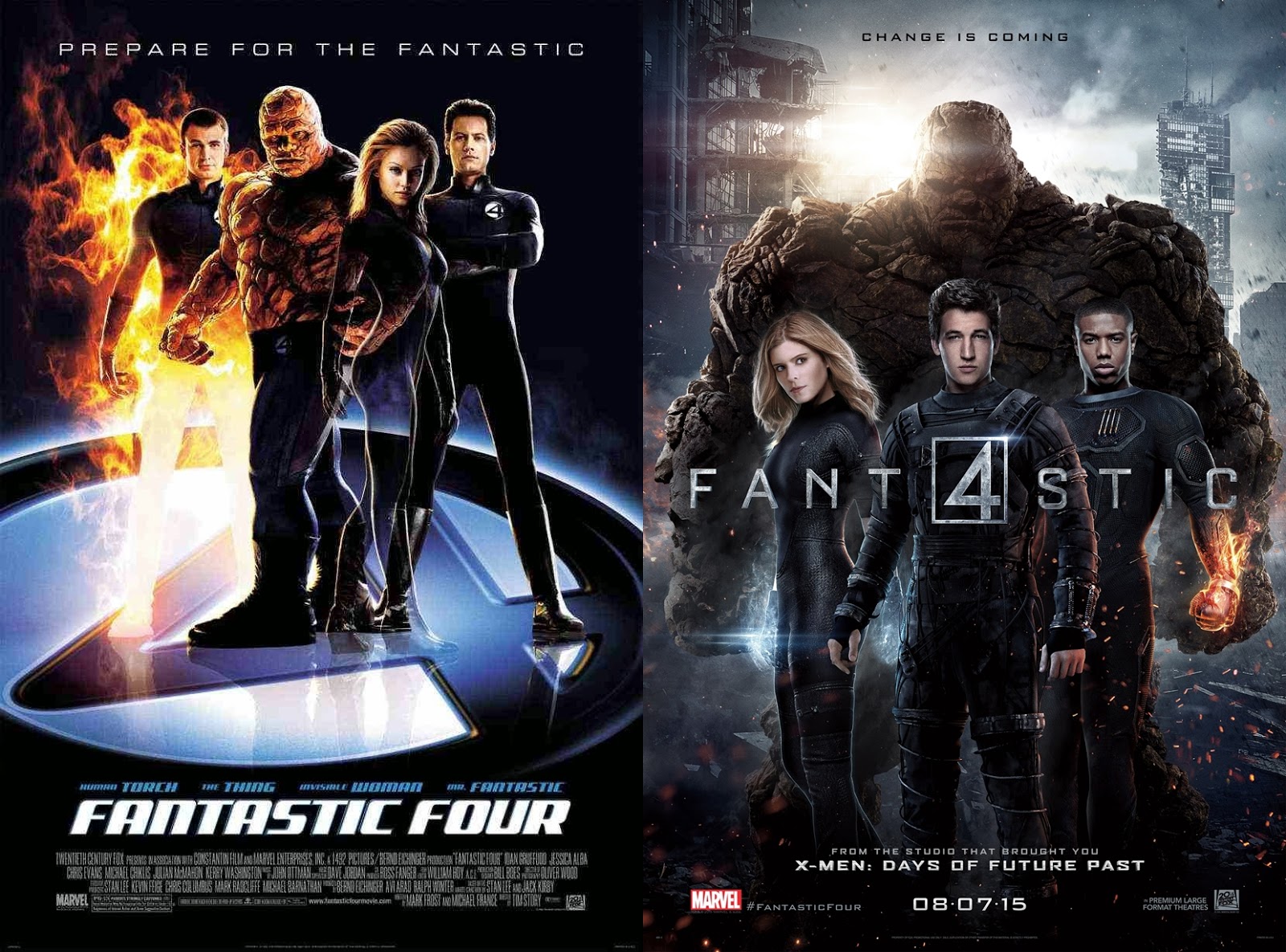 Fantastic Four (2005/2007) Vs. Fantastic Four (2015)