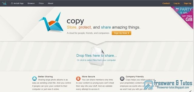 Copy : un nouveau service de cloud computing pour sauvegarder, synchroniser et partager ses fichiers 