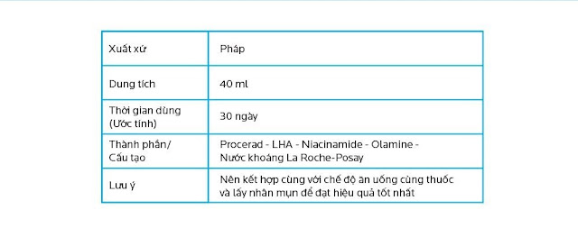 Kem dưỡng trị mụn và thâm La Roche Posay Effaclar Duo review cảm nhận cảm nhận Kem dưỡng trị mụn và thâm La Roche Posay Effaclar Duo