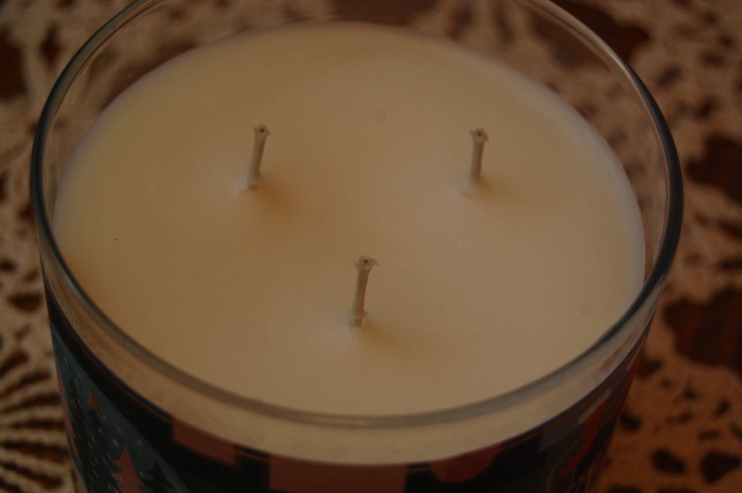 Bath & Body Works 3 Wick Butter Rum Eggnog Candle