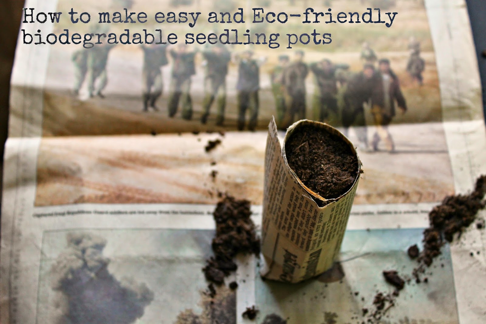How to make Biodegradable Seed Pots with Newspaper