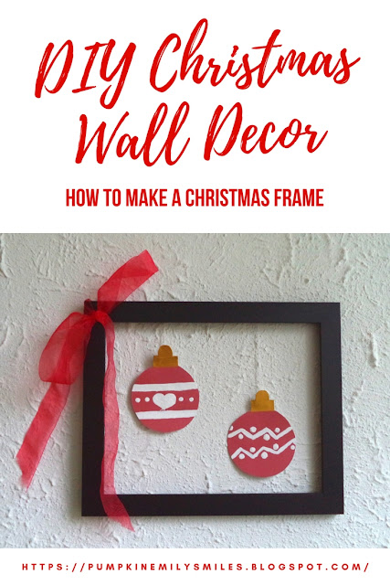 DIY Christmas Wall Decor How to Make a Christmas Frame