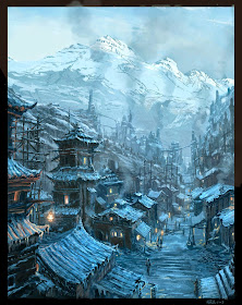 15-Steampunk-Chinese-Village-Raphael-Lacoste-Matte-Paintings-and-Concept-Worlds
