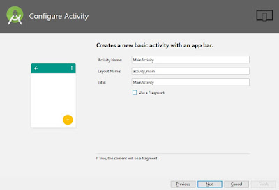 Configure Activity Android Studio