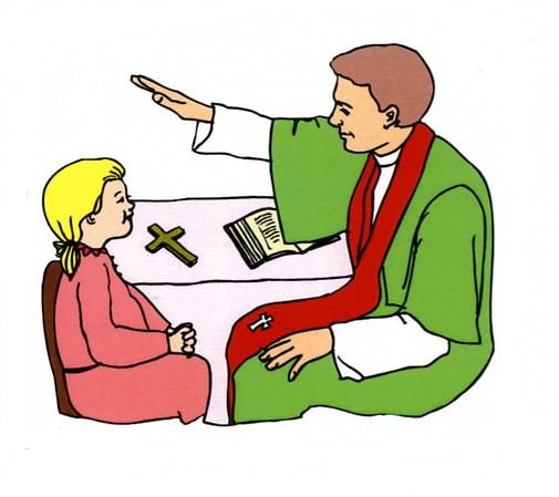 Sacrament of reconciliation coloring pages and clipart pictures for