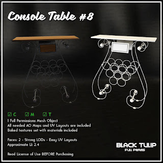 [Black Tulip] Mesh - Console Table #8