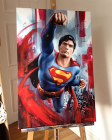 15-Superman-DC-Christopher-Reeve-Ben-Jeffery-Superhero-and-Villain-Movie-Paintings-www-designstack-co