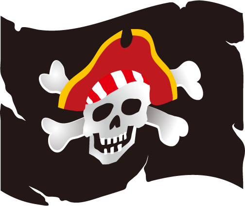 海賊の旗の画像