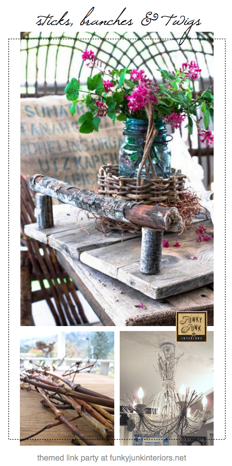 sticks branches and twig projects via Funky Junk Interiors sticks branches and twig projects via Funky Junk Interiors