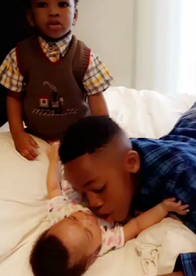 5 "They are all I could ever ask for my 27th birthday" Adaeze Yobo shares photo of her children as she marks her birthday today
