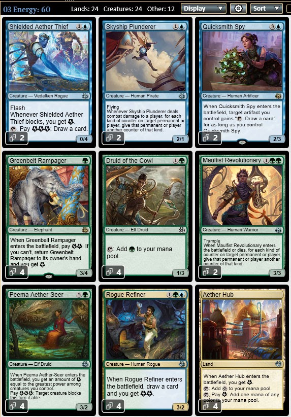 Magic the Gathering Adventures Standard Learner Deck Energy, now with