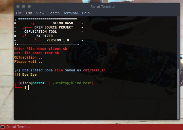 Blind Bash Obfuscate And Protect Your Bash Code
