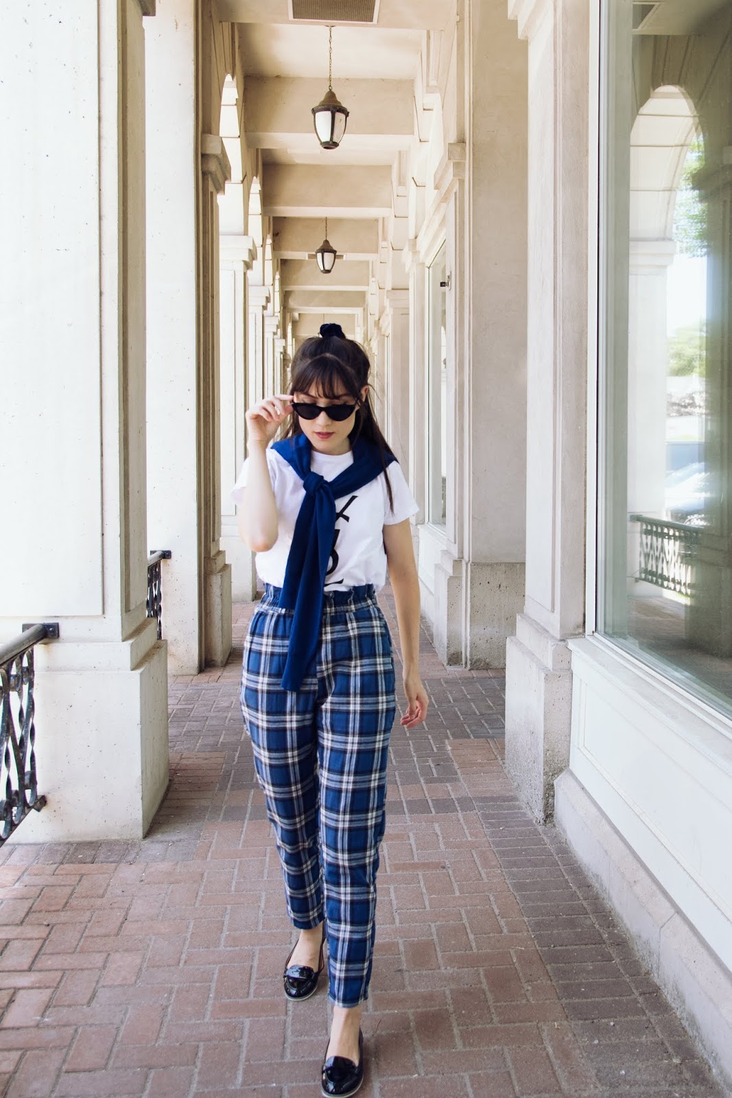 Plaid Pants In The Summer | Carolina Pinglo